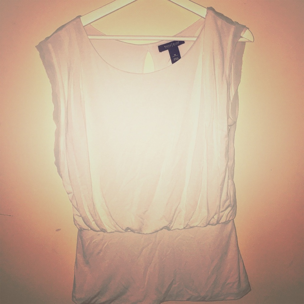 White House Black Market White Shirt Size M